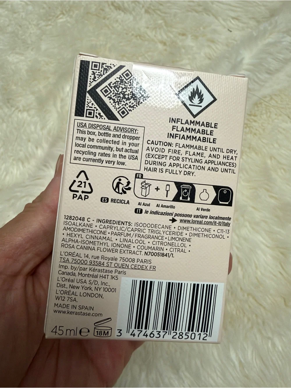 Kérastase Gloss Absolu Glaze Drops Wild Rose in Oil hair oil (45 ml / 1.52 fl.